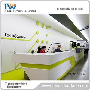 Solid Surface Front Desk Designs Tabletops,Reception Resin Tabletops