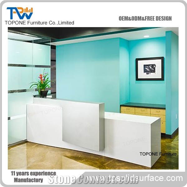 Solid Surface Front Desk Designs Tabletops,Reception Resin Tabletops