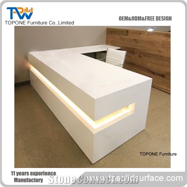 Solid Surface Front Desk Designs Tabletops,Reception Resin Tabletops