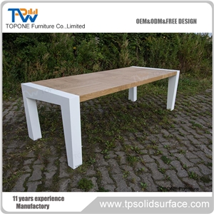White Simple Design I-Shape Office Desk Office Work Center