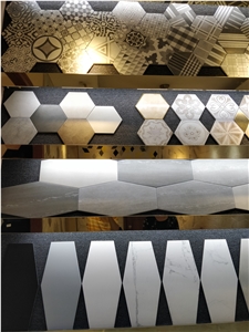 Hexagon Ceramic Tile,Cement Grey Hexagon Tile