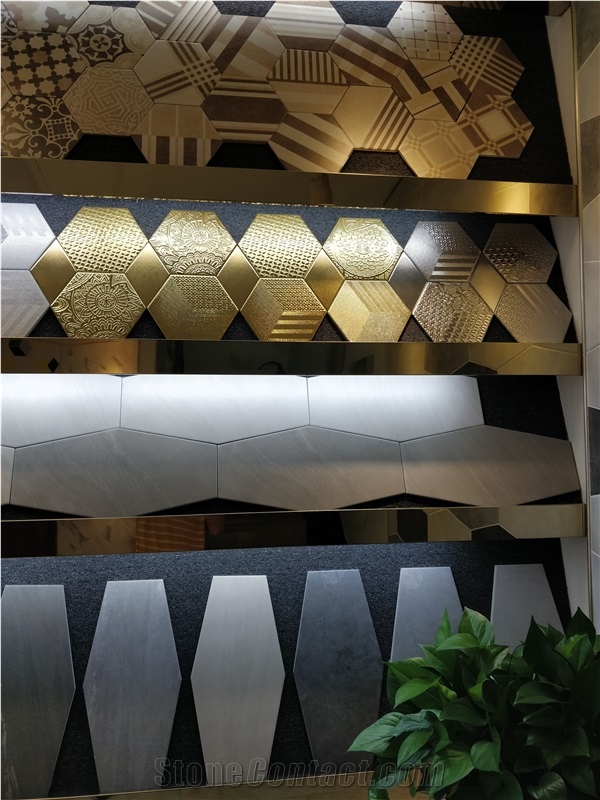 Hexagon Ceramic Tile,Cement Grey Hexagon Tile