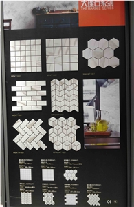 Marble Effect Mosaic Tile,Marble Look Ceramic Tile
