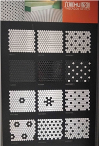 Penny Round Porcelain Mosaic Tile,Rhombus Mosaic Tile