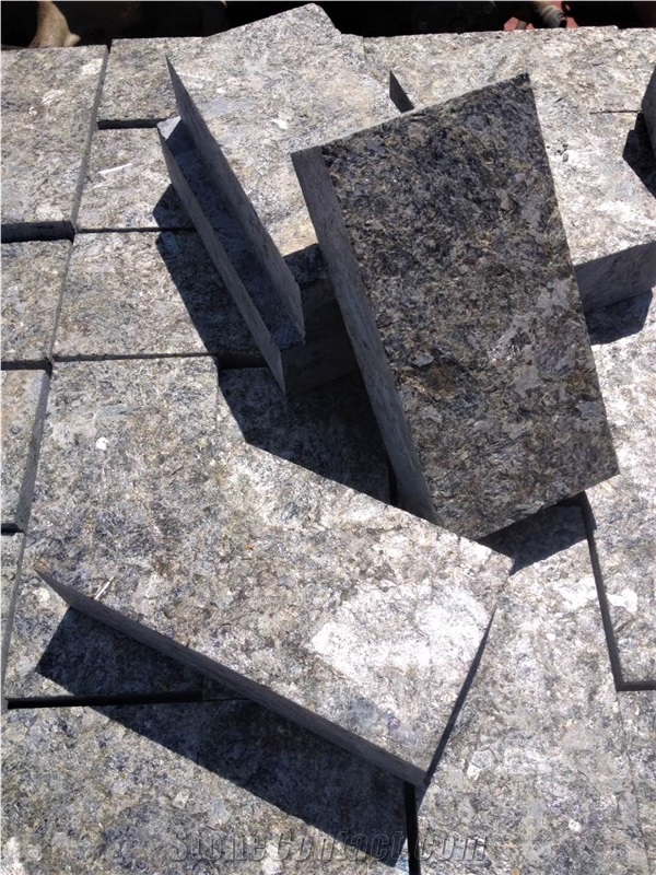 Neverovskiy Labradorite (Black Ice) Granite Pavers Flamed