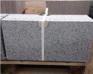Pokostovsky Gray Ukraine Granite Paving Tiles, Flamed Finishing