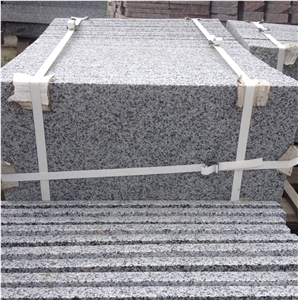 Pokostovsky Gray Ukraine Granite Paving Tiles, Flamed Finishing