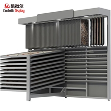 Customize Showroom Marble Tiles Display Stands Ceramic Tile Racks