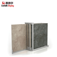 Showroom Sliding Ceramic Tile Display Stands Marble Sample Racks