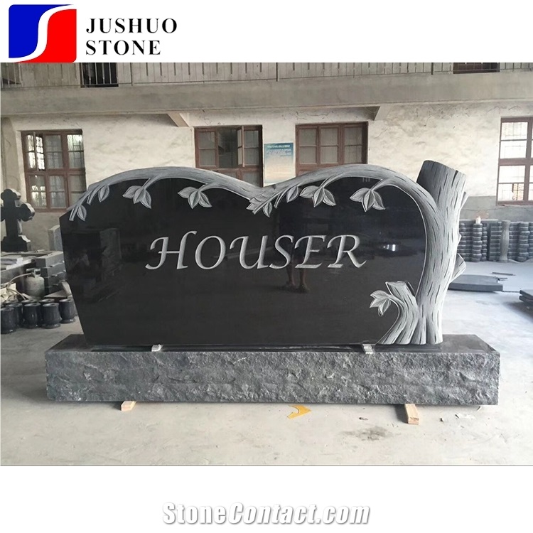 Absolute Black Granite Blocks Nero Supreme China Granite Tombstone