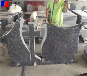 Bahamian Blue,Blue Bahama,Srikakulam Blue Granite Tombstone Design