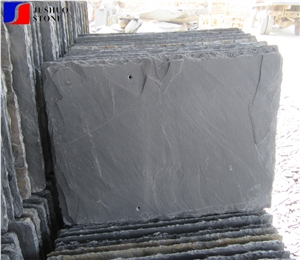 Black/Grey Slate Roof Arch Shape Tile Directly Offer Natural Split Top