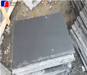 Black/Grey Slate Roof Arch Shape Tile Directly Offer Natural Split Top