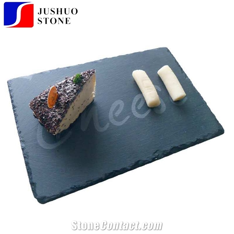 Black Slate Cheese Board Dishes Plates for Dinner Set Material Usage