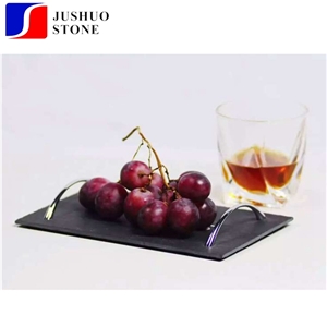Black Slate Cheese Board Dishes Plates for Dinner Set Material Usage