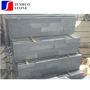 Cheap Natural Black Slate Culture Stone,Z Shape Ledge Wall Cladding