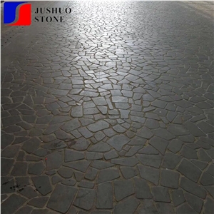 China Haikou Irregularity Basalt,Hainan Black Lava Stone