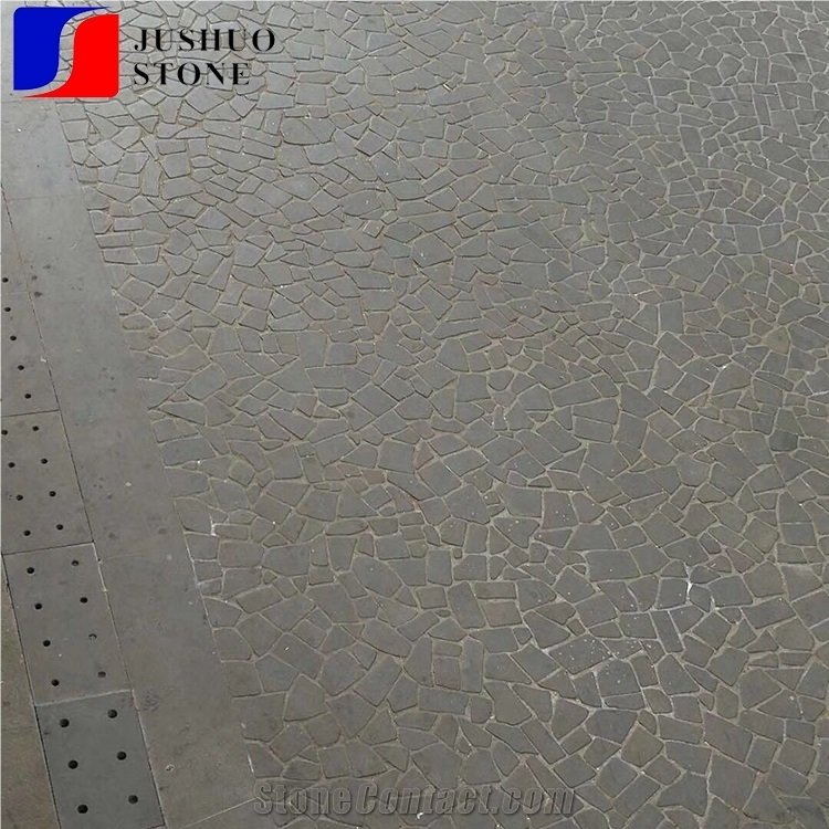 China Haikou Irregularity Basalt,Hainan Black Lava Stone