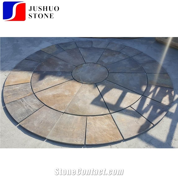 China Radibush Slate,Radibush Gold Slate,Radibush Yellow Flooring Tile