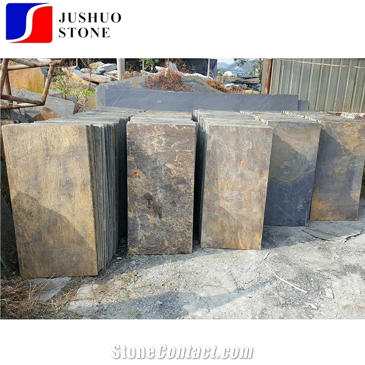 China Radibush Slate,Radibush Gold Slate,Radibush Yellow Flooring Tile