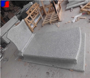 G603 Grey Gris Granite Western Style Monuments Tombstones,Gravestone