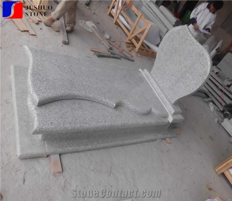 G603 Grey Gris Granite Western Style Monuments Tombstones,Gravestone
