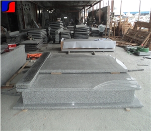 G603 Quarry Stone Customized Size Monuments Heart Tombstone,Gravestone