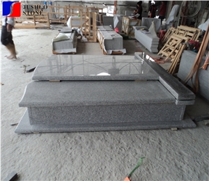 G603 Quarry Stone Customized Size Monuments Heart Tombstone,Gravestone