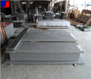 G603 Quarry Stone Customized Size Monuments Heart Tombstone,Gravestone