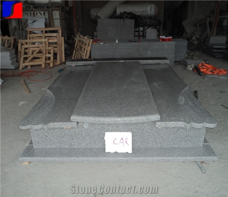 G603 Quarry Stone Customized Size Monuments Heart Tombstone,Gravestone