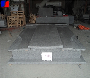 G603 Quarry Stone Customized Size Monuments Heart Tombstone,Gravestone