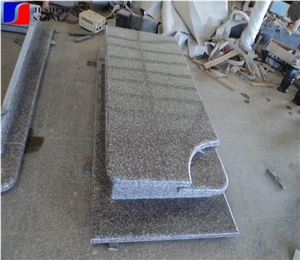G664 Bainbrook Brown Copper Granite Single Gravestone Monuments