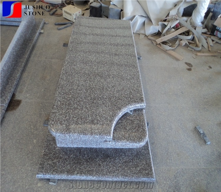 G664 Bainbrook Brown Copper Granite Single Gravestone Monuments
