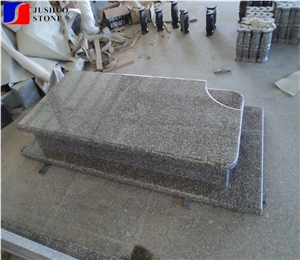 G664 Bainbrook Brown Copper Granite Single Gravestone Monuments