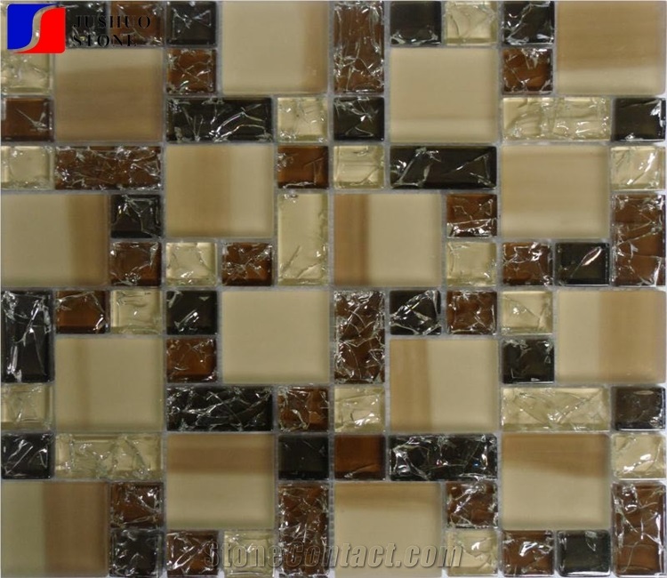 Glass Mosaic Pattern,Decorative Mosaic Tile for Bathroom Kitchen Wall