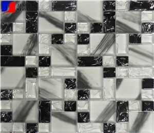 Glass Mosaic Pattern,Decorative Mosaic Tile for Bathroom Kitchen Wall