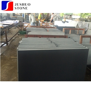 Hainan Black Flat No Moon Surface Honed Basalt Tile for Flooring Cover