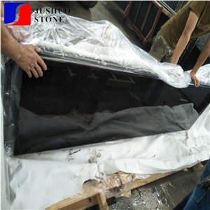 India Star Polished Black Galaxy Granite for Worktops Counter Tops