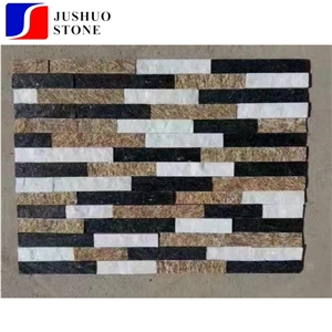 Mixed Color Pizarra Laja Verde Slate/Quartzite Wall Cladding Tile