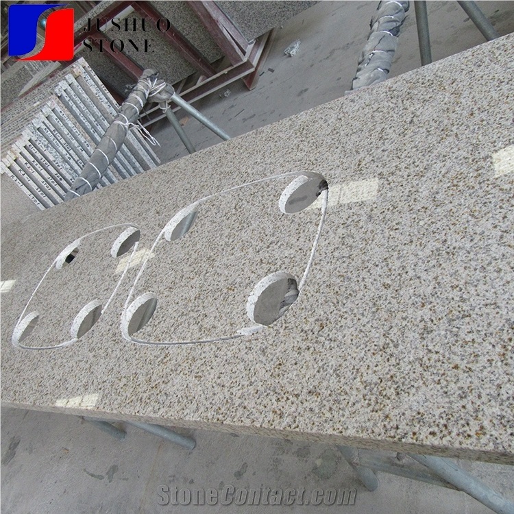 Natural G350/G682 Rusty Yellow Granite Customized Design Countertops