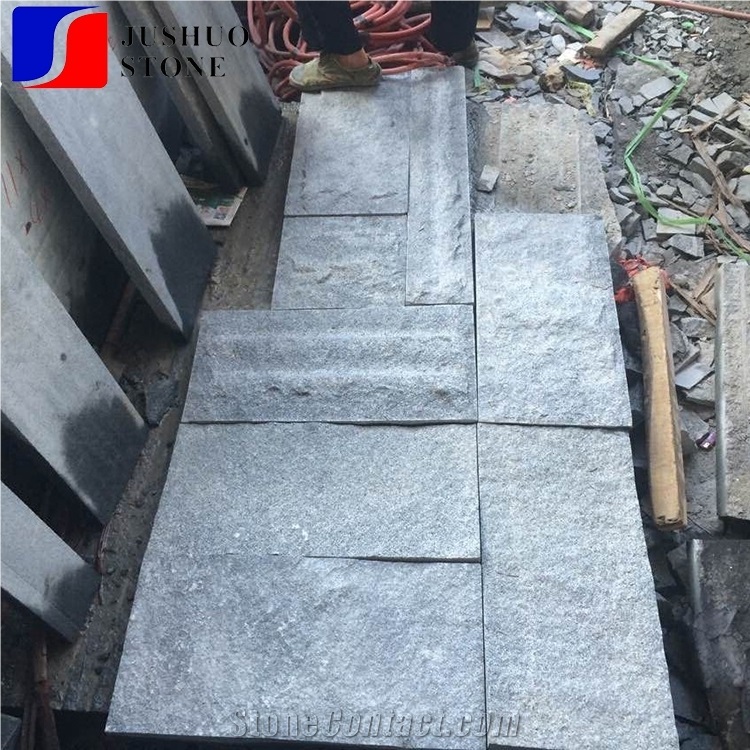 Natural Split G654 Mushroomed Cladding Stone Tiles for Wall Cladding