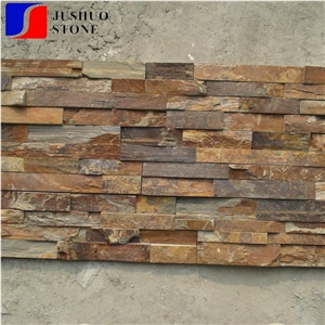 Rough Split Beige/Rusty Slate Panel Tiles for Window Wall Cladding