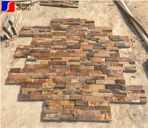 Rustic Slate Culture Stone for Wall Cladding Decoration Conner Bricks
