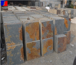 Rusty Slate Tiles,Slate Flooring Tile on Sale,Walkway Paver Covering