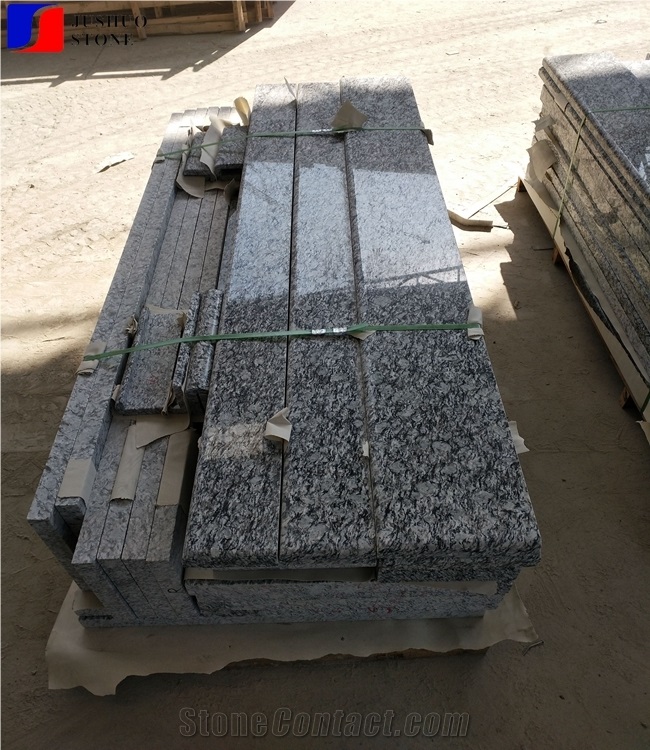 Sea Wave Flower Of Xinyi,Seawave Grey,Diadema Granite Step,Stair Riser Stone