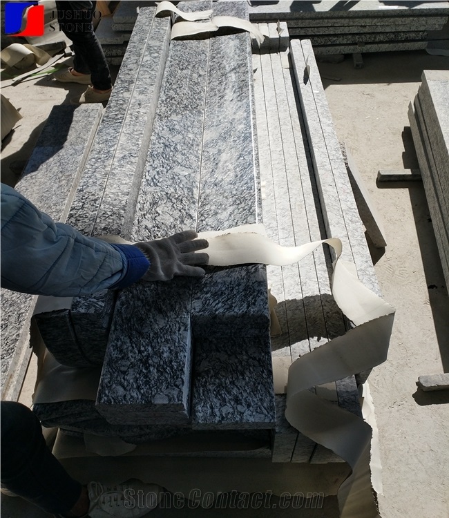 Sea Wave Flower Of Xinyi,Seawave Grey,Diadema Granite Step,Stair Riser Stone