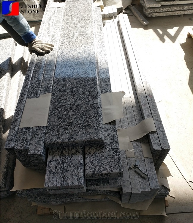 Sea Wave Flower Of Xinyi,Seawave Grey,Diadema Granite Step,Stair Riser Stone