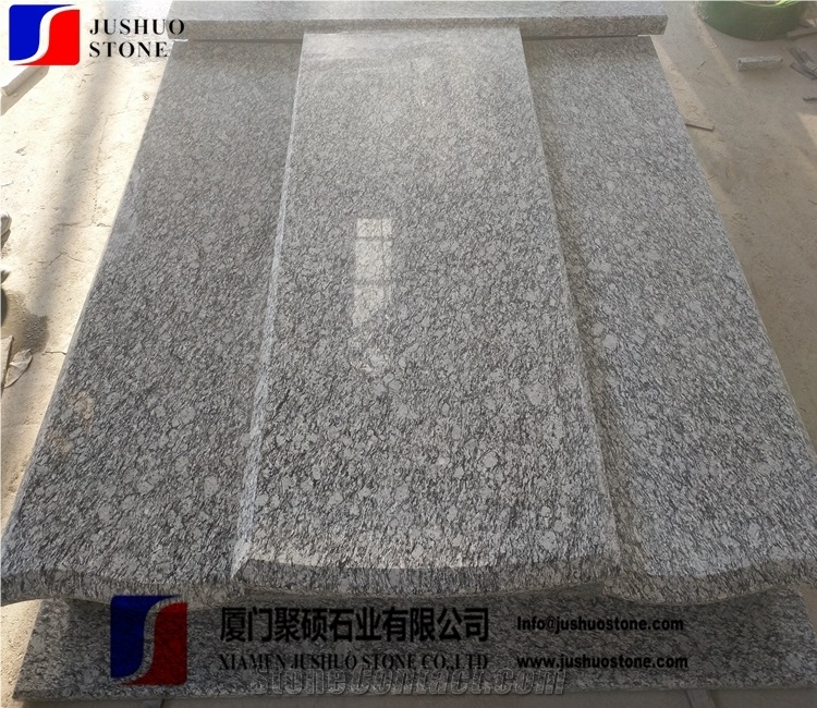 Spray White China White Wave Granite Prices,China Grey Tombstone