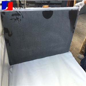 Volcano Black Lava Stone,Hainan Black Basalt Tiles China Honed Stone