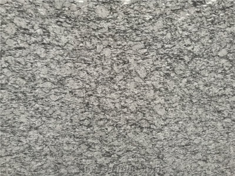 Xinyi Spindrift Diadema China Granite Slabs Grey Spray White Granite